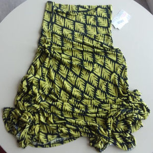 BNWT Lularoe Maxi Skirt Black & Yellow Medium